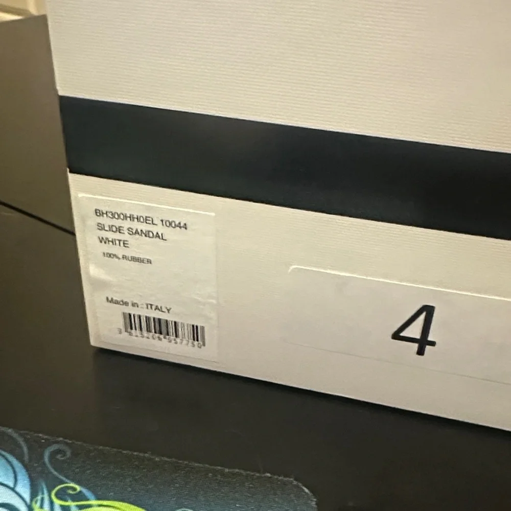 Givenchy White Logo Slide Sandals - Picture 7 of 7